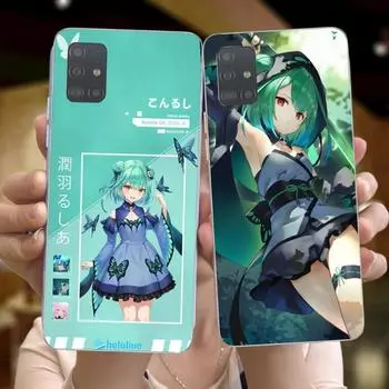 Uruha Rushia Hololive Phone Case For Huawei P50 P40 P30 Pro Mate 40 30 Pro Nova 8 8i Y7P Honor Transparent Phone Cover Huawei P50 Pro