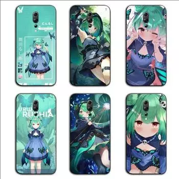 Чехол для телефона Uruha Rushia Hololive для OPPO Find X5 X3 X2 A93 Reno 8 7 Pro A74 A72 A53 Мягкий черный чехол для телефона OPPO Find X5