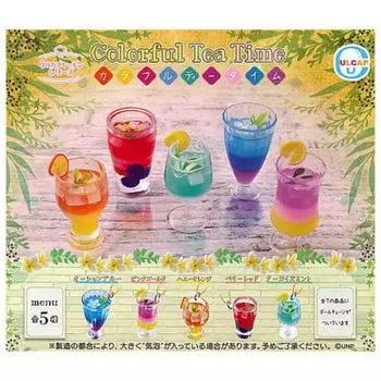 Урукапу Серия Кухня Красочное чаепитие x Полный набор из 5 капсульных игрушек гача