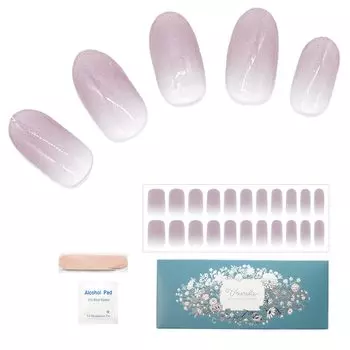 Ururila Gel Nail Seal Nail Sticker Hardening Type Just Stick Self Nail Purple Ururila Smoky Purple with Fine Pearl x (027. чистый)