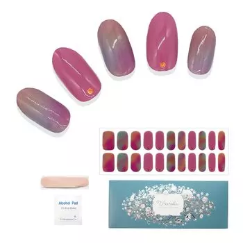 Ururila Gel Nail Seal Nail Sticker Harding Type Just Stick Self Nail Pink Purple Ururila (047.Ведьма Розовая)