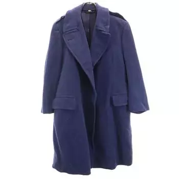 US AIR FORCE 50s Vintage Wool Blend Wool coat 35XS blue Military Overcoat Men s Used