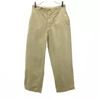 US ARMY 60s 70s USAF Vintage Chino pants W31 beige Military Trousers Men s Used