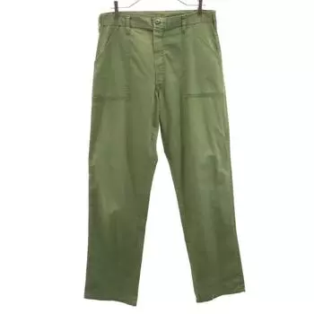 US ARMY 70s Vintage USA made civilian item Baker Pants khaki Men s Used