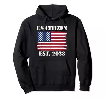 US Citizen Est 2023 US Citizenship Hoodie