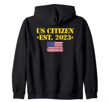 US Citizen Est 2023 US Citizenship Zip Parka чёрный