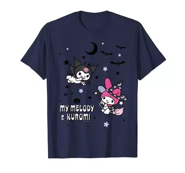US Design My Melody Kuromi Mischievous Bat [Специальный Хэллоуин] и футболка