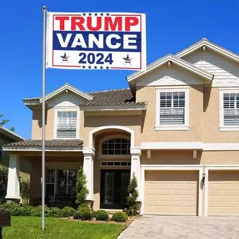 US Election Flag, Campaign Background Fabric, Atmosphere Decoration, Hanging Flag, Banner, Flag One Size