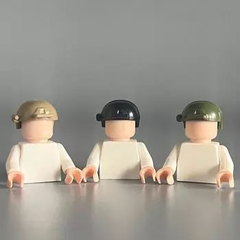Us Military Tactical Helmet Small Particle Building Block Toy Compatible Miniature Accessories Hair Cap With 0.1Kg Batch