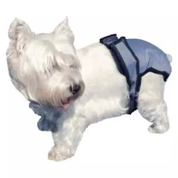 US Pooch Pad Pooch Pants M Моющиеся подгузники Чехол для подгузника для средних собак Экономичные простыни для домашних животных Моющиеся подгузники Подгузники для домашних животных Подгузники для собак синий