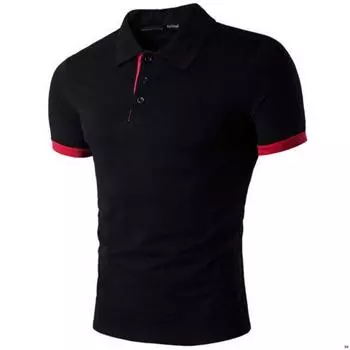Usa Fashion Mens Stylish Casual Tshirts Slim Fit Short Sleeve Polo Shirt Tops Tag L=US/UK/AU S