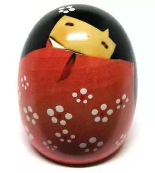 Usaburo Kokeshi Happiness Kokeshi Pink (Large)