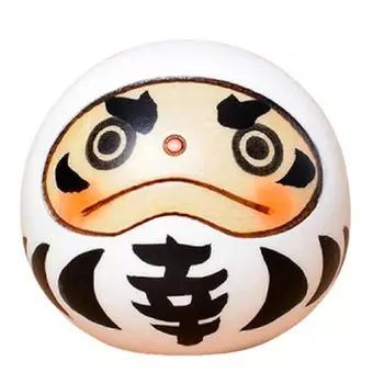 Usaburo Kokeshi Happy Daruma Изготовлена из натурального дерева [Kokeshi White], Япония,