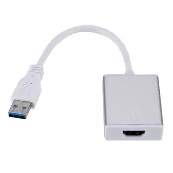 USB2.03.0 без привода в HDMI поддерживает звук USB в HDMI 1080P компьютер хост в телевизор USB в серый