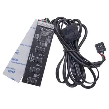 USB2.0 9-контактный разъем, 9-контактный внутренний кабель 20 см, материнская плата, 9-контактный разъем USB, разветвитель
