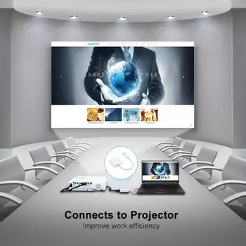 USB3.0 к VGA Женский адаптер-кабель-конвертер 1080p для ПК, ноутбука, проектора, ТВ-коробки чёрный