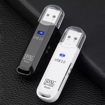 Usb3.0 Кардридер Многофункциональный телефон Поддержка карт памяти SD/TF Хранилище Высокое считывающее устройство Мобильные аксессуары белый