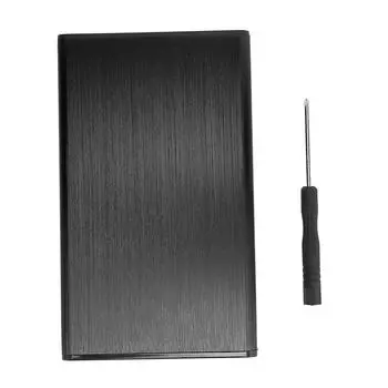 USB3.0 Корпус для жесткого диска Портативный 2,5-дюймовый SATA Алюминиевый сплав Кейс для жесткого диска компьютера Черный чёрный