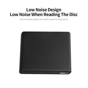 USB3.0 всасывающий привод Bluray, внешний оптический привод, портативный DVD-рекордер для чёрный