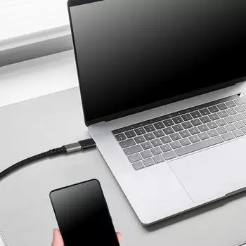 USB3.2 Male To Type C Female Converter Быстрая зарядка и синхронизация Поддержка подключения ноутбука смартфона планшета чёрный