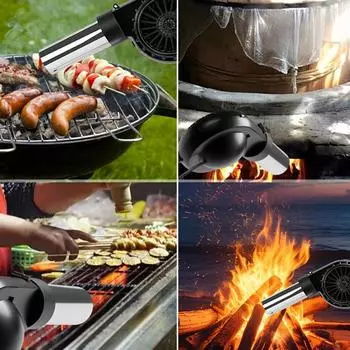 USB5V BBQ Blower с USB-кабелем, ручной вентилятор, пожарные мехи, инструмент для приготовления пищи на открытом воздухе и кемпинга, вентилятор для барбекю A