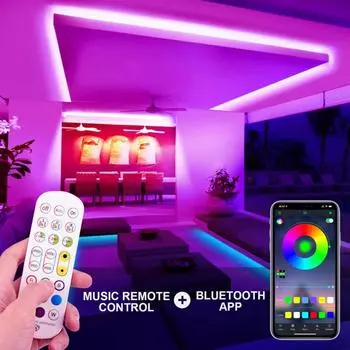 USB5V светодиодный комнатный светильник RGB5050 гибкая лента для ламп, диодная самоклеящаяся лента светодиодные светильники для комнаты, спальни, телевизора, рабочего стола, декор 1m