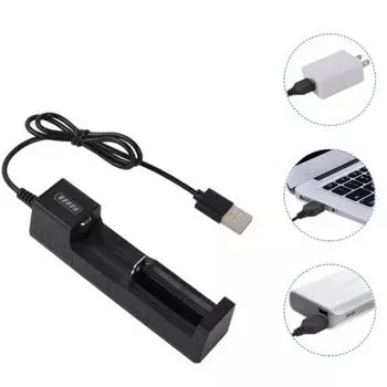 USB 1 слот для быстрой зарядки аккумулятора, зарядное устройство, портативное USB-зарядное устройство для литиевых аккумуляторов, док-станция, подставка