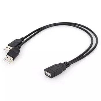 Usb 2.0 1 мама на 2 папа Y-разветвитель удлинитель для синхронизации данных и зарядки