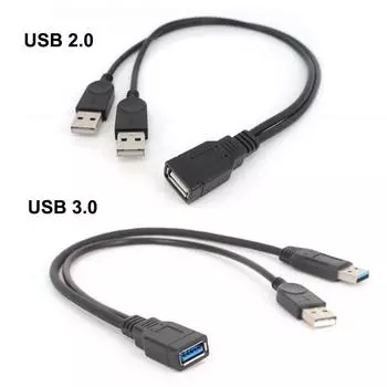 USB 2.0 3.0 A «мама» на двойной USB «папа» 2 двойной USB 2.0 источник питания «папа» «мама» разветвитель удлинительный кабель для зарядки принтеров ПК USB 2.0 female