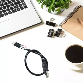 USB 2.0 A Male to 5 Pin Dupont Motherboard Header Адаптер Кабель-Удлинитель