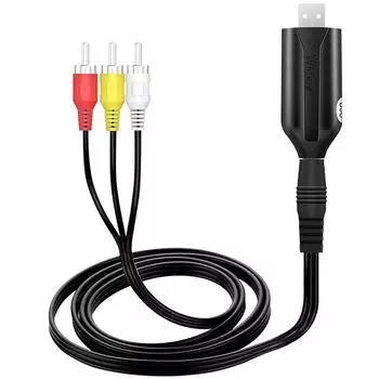 Usb 2.0 Easy To Cap Видеозахват Карта Av 3Rca VHS Аналого-Цифровой Для Tv DVD VHS Аудиозахват Адаптер Карта Tv Video DVR