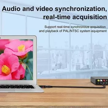 Usb 2.0 Easy To Cap Видеозахват Карта Av 3Rca VHS Аналого-Цифровой Для Tv DVD VHS Аудиозахват Адаптер Карта Tv Video DVR