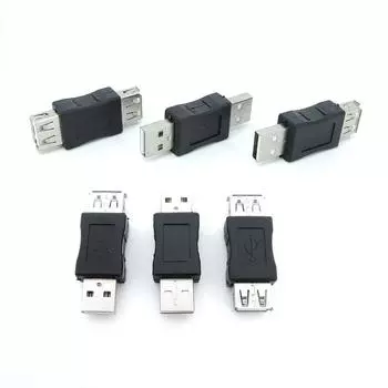 Usb 2.0 Тип A Мужской Женский Соединитель Адаптер Разъем Разъем Для ПК Ноутбука Diy Удлинитель Кабель-Конвертер male to male