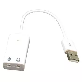 USB 2.0 Virtual 7.1-канальный внешний USB-аудиоадаптер звуковой карты для портативных ПК