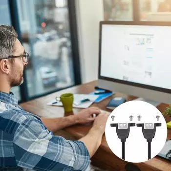 USB 2.0 женский-женский адаптер кабель-конвертер шнур быстрая зарядка проводная линия поддержка скорость передачи данных 480 Мбит/с 25CM