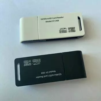 Usb 2 в 1 высокоскоростной кард-ридер для карт памяти Sd Micro Sd TF адаптер для ПК ноутбука аксессуары комплект камеры чёрный