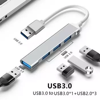 USB 3.0 Hub USB Hub Dock Type C 3.1 4 Port Multi Splitter Adapter OTG For Xiaomi Huawei Lenovo Macbook Pro USB 3.0 2.0 Ports