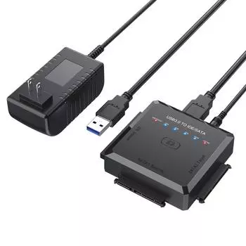 USB 3.0 к SATA IDE ATA Кабель адаптера данных 3 в 1 для ноутбука ПК 2,5 3,5 ЖЕСТКИЙ ДИСК Драйвер жесткого диска Великобритания EU AU US Блок питания US