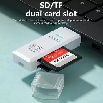 USB 3.0 Кардридер 2 в 1 USB 2.0 для SD Micro SD TF Карта памяти Адаптер для ПК Ноутбук Аксессуары Флэш-накопитель Кардридер