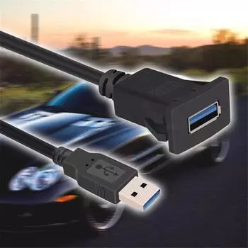 USB 3.0 один порт для автомобиля грузовик лодка удлинительный кабель папа к женскому удлинитель провода скрытого монтажа 1M