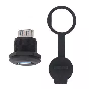 USB 3.0 Панельный соединитель Проходной разъем Гнездо-Гнездо Адаптер-удлинитель для переборки Вода