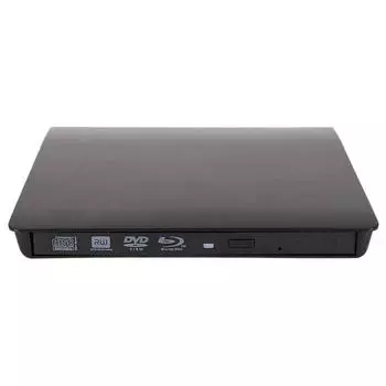 USB 3.0 SATA Внешний DVD CD-ROM RW-плеер Корпус оптического привода (черный)