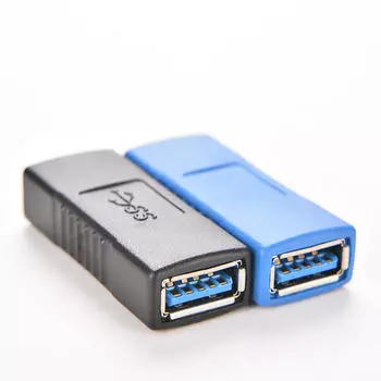 Usb 3.0 Тип A Женский-мама Переходник-адаптер Переходник для смены пола чёрный