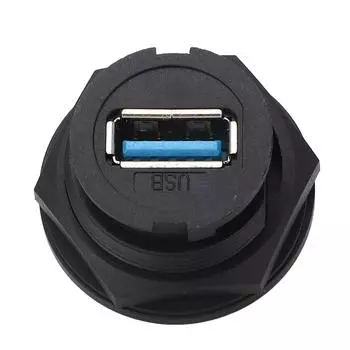 USB 3.0 водонепроницаемый разъем 16-контактный Snap On Socket Female крепление сзади PCB розетка