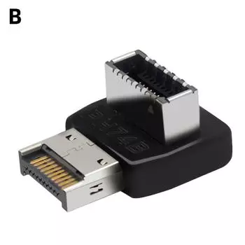 USB 3.1 Type E 90-градусный конвертер переднего USB-адаптера C-образного разъема, вертикальный конвертер типа E-разъема для материнской платы компьютера