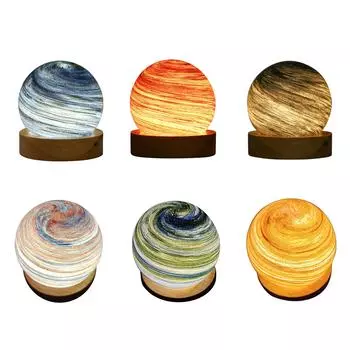 USB 3D Планета Лампа Искусство Ремесла Фэнтези Радуга Планета Свет Подарки Украшения Дома C