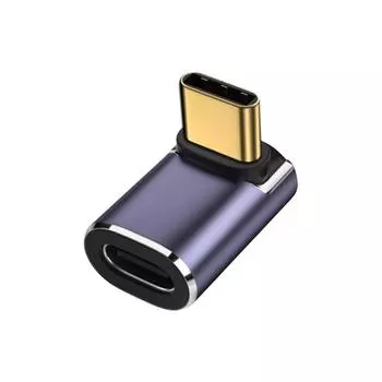 USB 4,0 PD 100 Вт, 8 К, 60 Гц, разъем для зарядного устройства, 40 Гбит/с, высокоскоростной USB C OTG, адаптер 90 градусов «папа-мама» для ноутбука, планшета