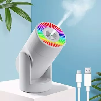 USB 8 часов Большая емкость Угол 7 Цвет светодиодный Сухой сжигание Сухая пыльца Черный не увлажнитель, Маленький, Настольный, С питанием, Портативный, Увлажнение, Тихий,