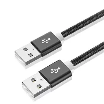 USB A к USB A удлинительный кабель папа к папа USB удлинитель для радиатора жесткий диск веб-камера камера телевизор компьютер автомобиль MP3 USB провод шнур 0.25m