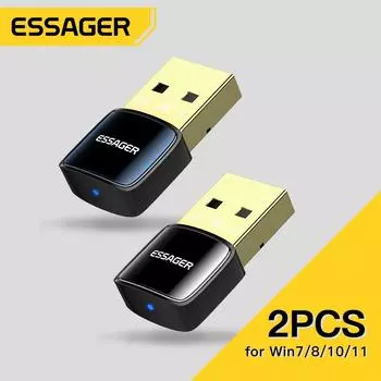 USB-адаптер Essager Bluetooth 5,0 для ПК, ноутбука, динамик, беспроводная мышь, наушники, музыкальный Aux, аудиоприемник, передатчик